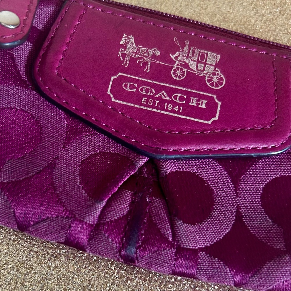 Coach Coin Pouch and Keychain - Picture 2 of 9